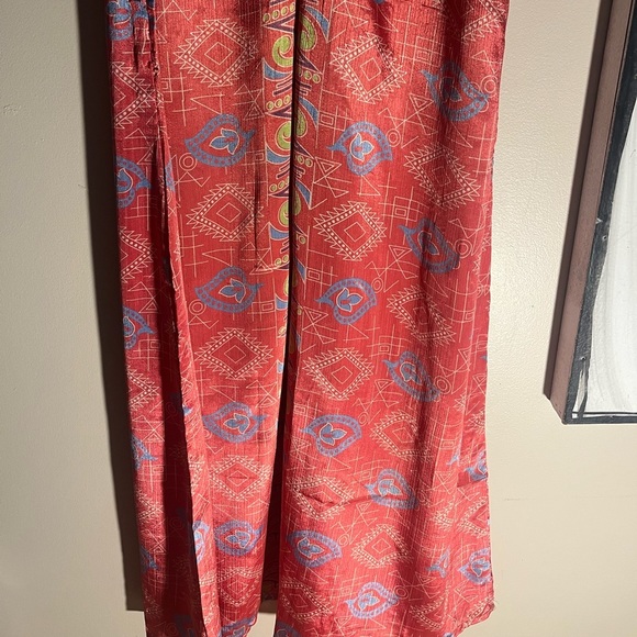 How Bazaar coral  satin jumpsuit - Picture 6 of 9